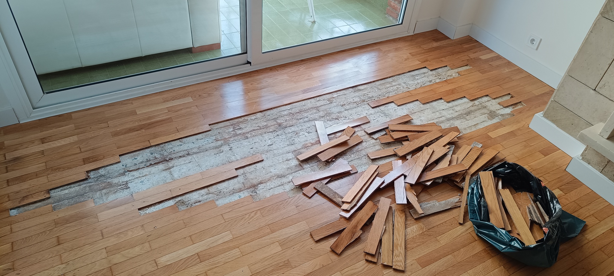 Reparación parquet encolado tablilla roble Barcelona 5