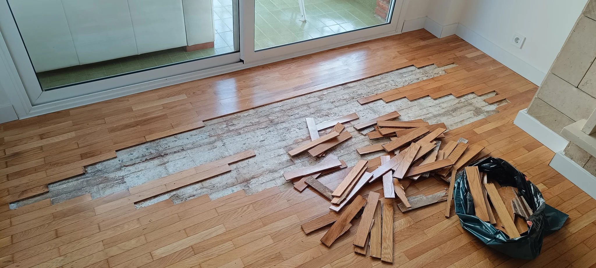 Reparación parquet encolado tablilla roble Barcelona 5