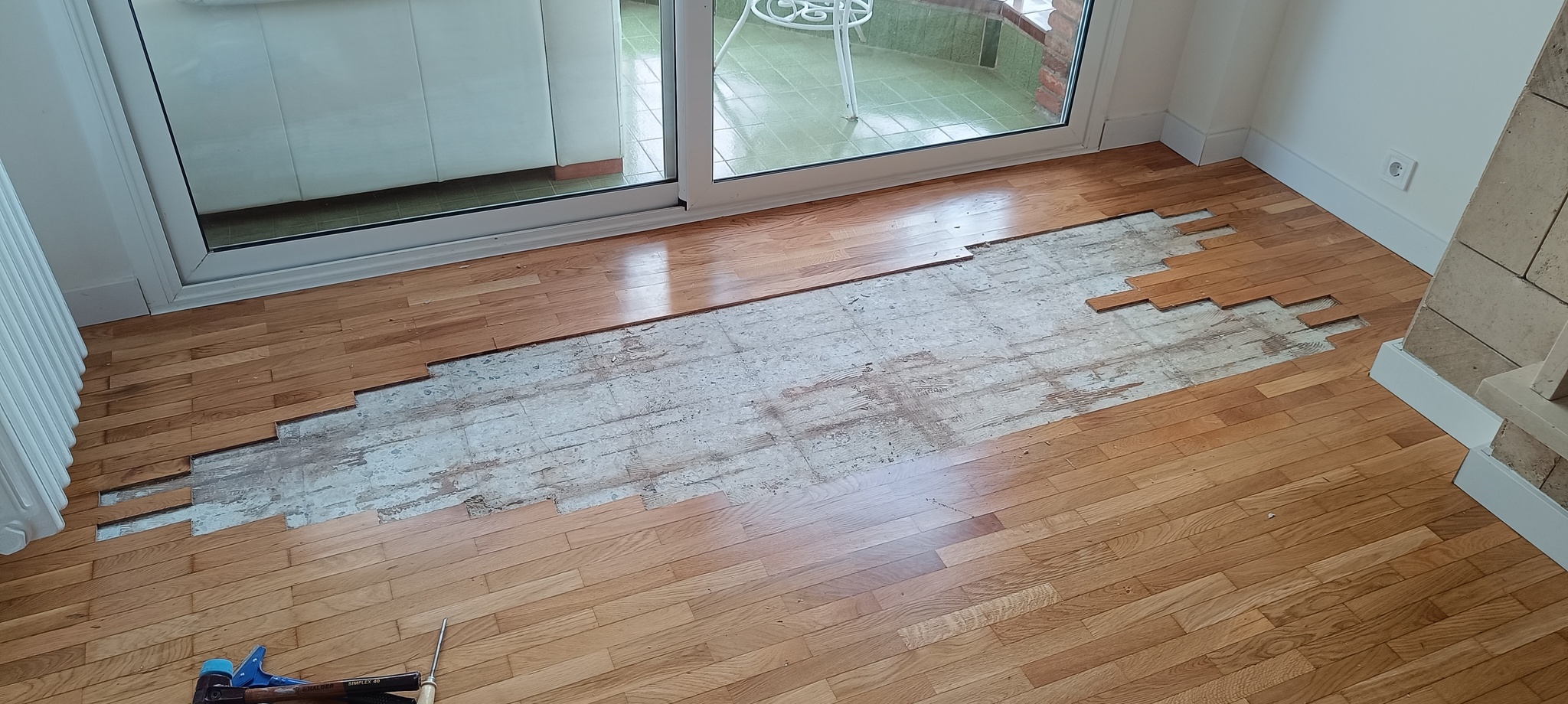 Reparación parquet encolado tablilla roble Barcelona 6