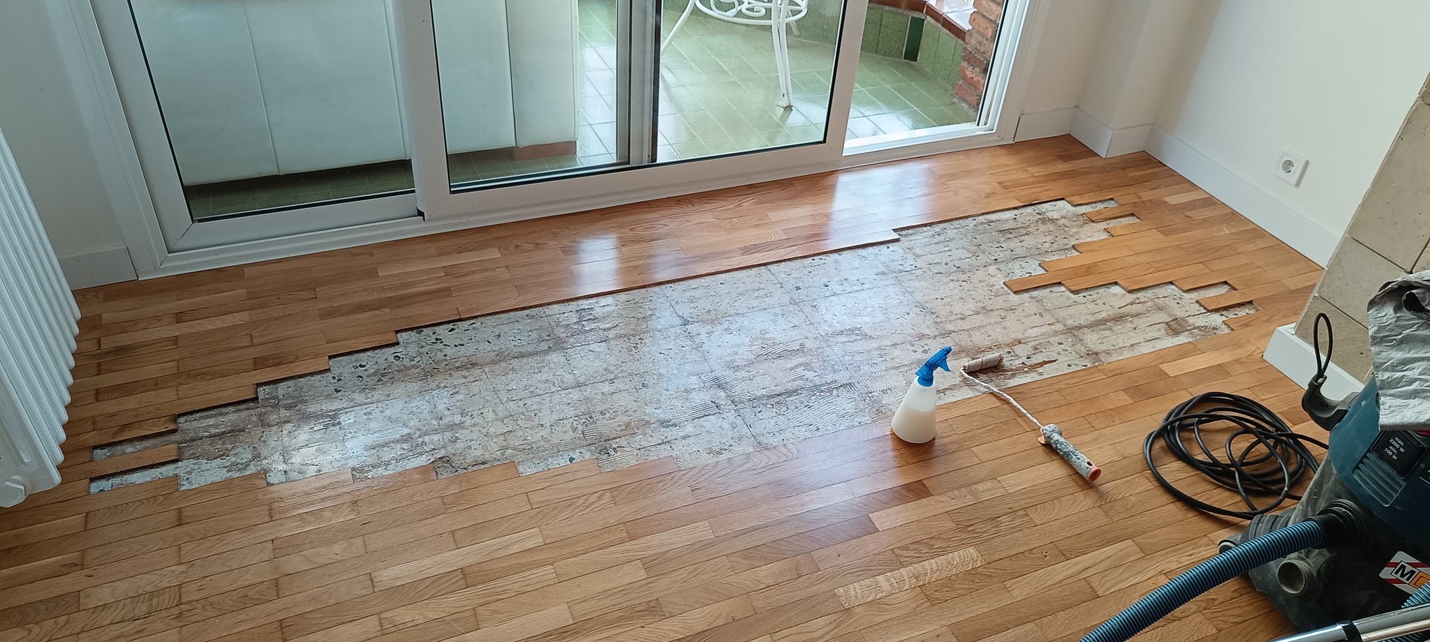 Reparación parquet encolado tablilla roble Barcelona 7