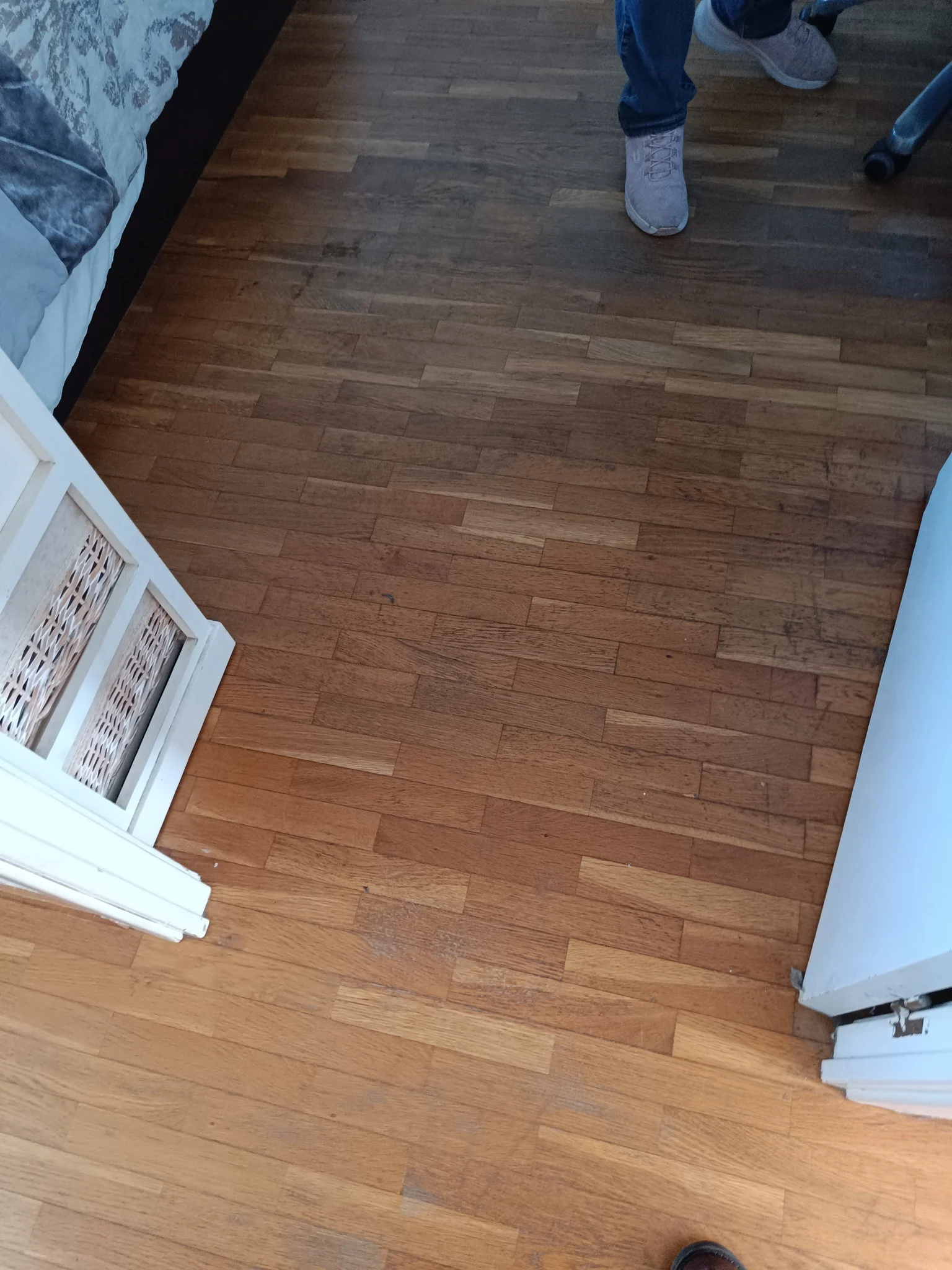 Restauración de parquet de tablilla de roble en Sant Andreu de Llavaneres 4