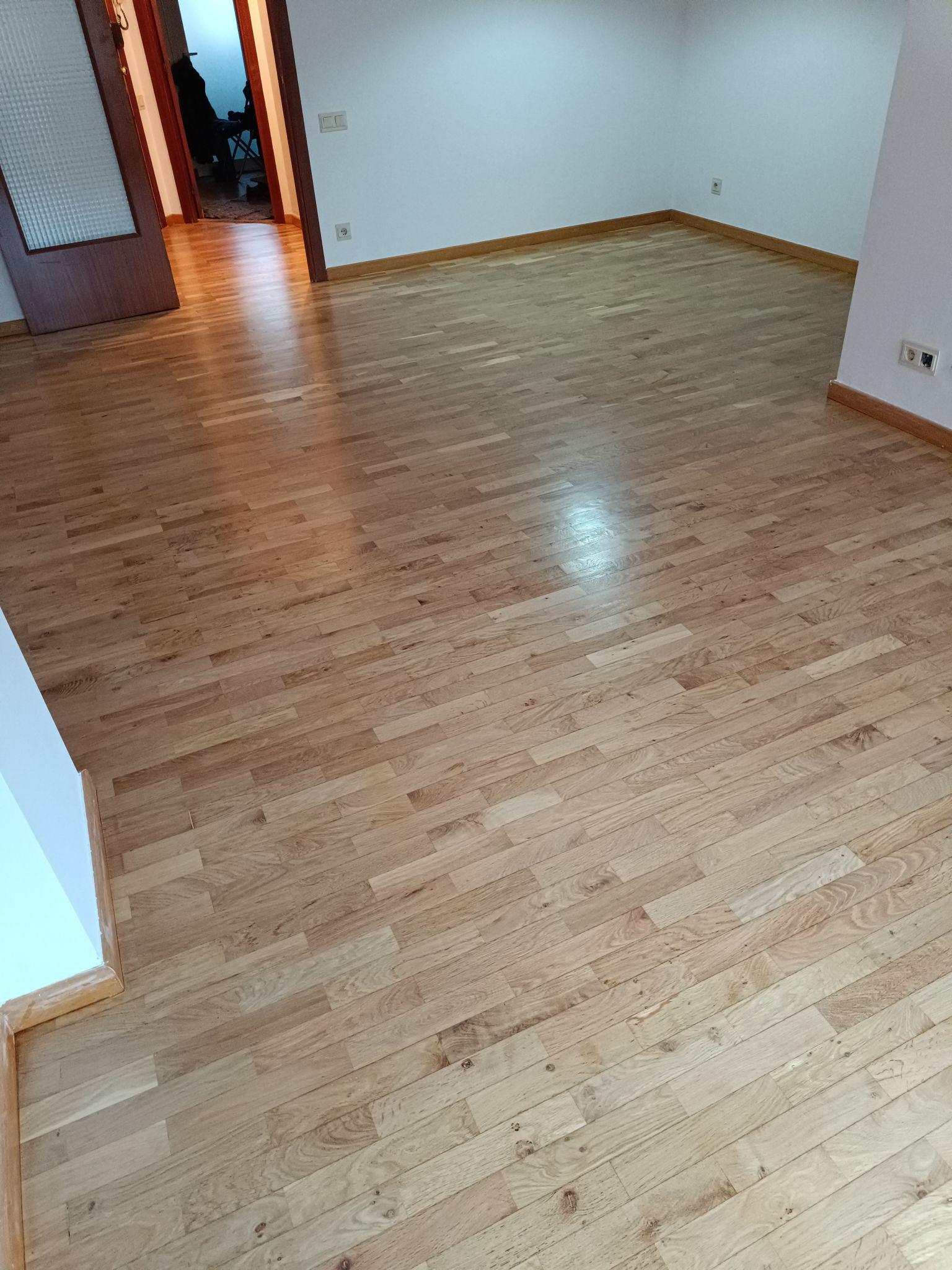 Restauración parquet tablilla roble 12