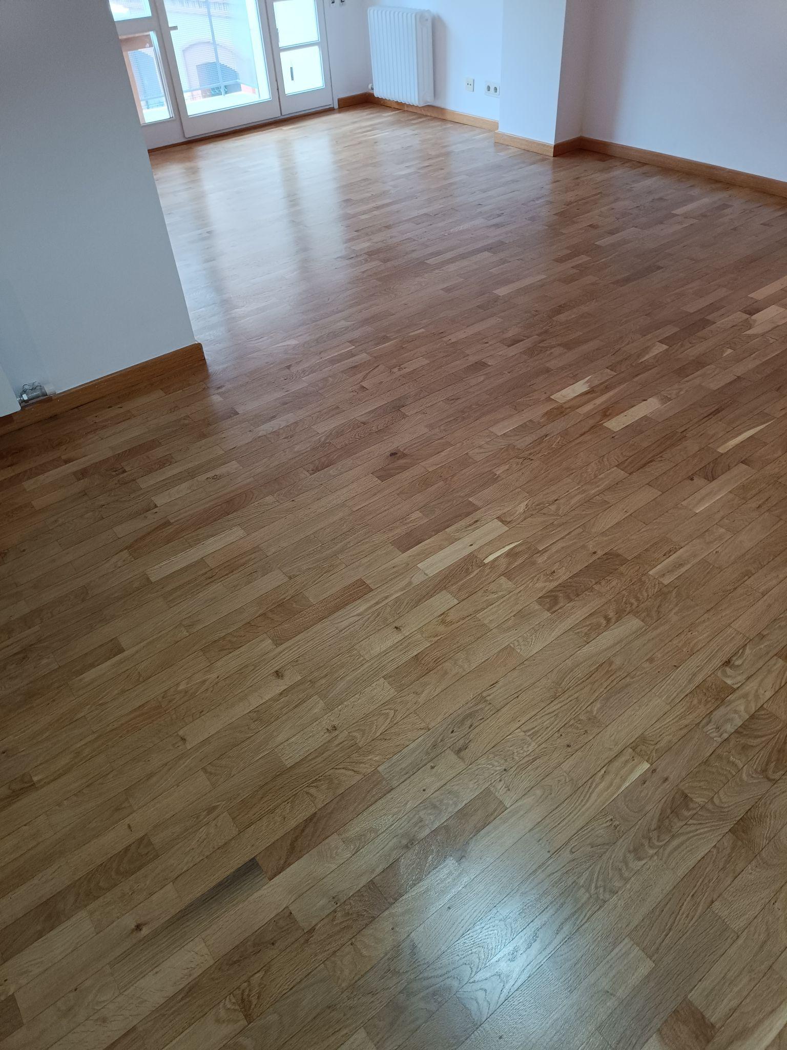 Restauración parquet tablilla roble 13