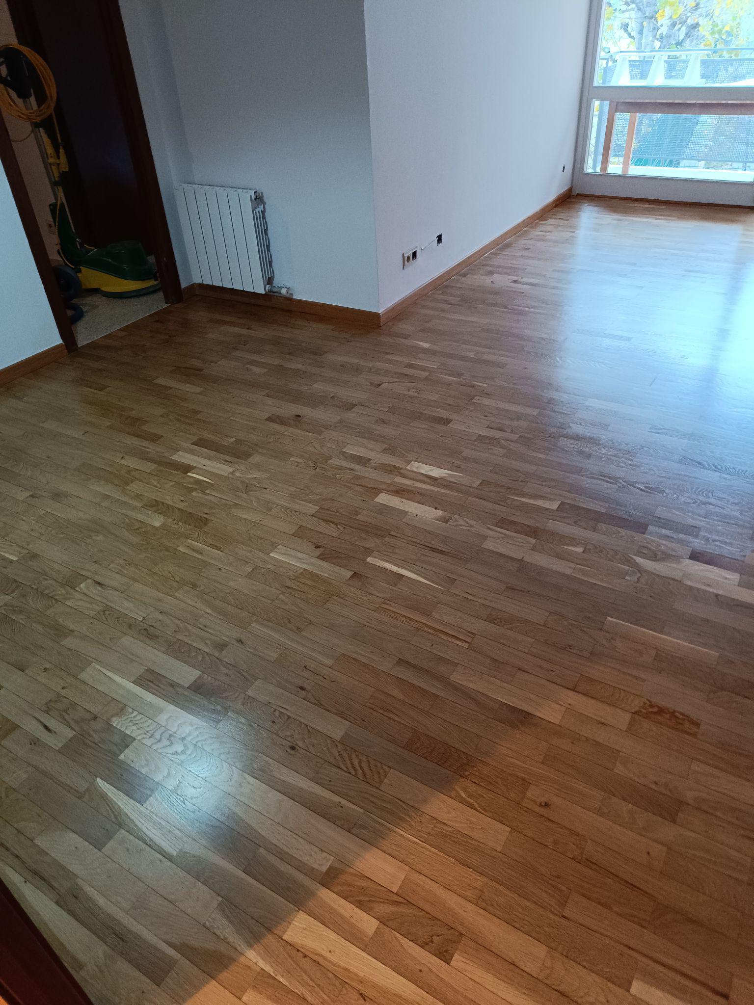 Restauración parquet tablilla roble 14