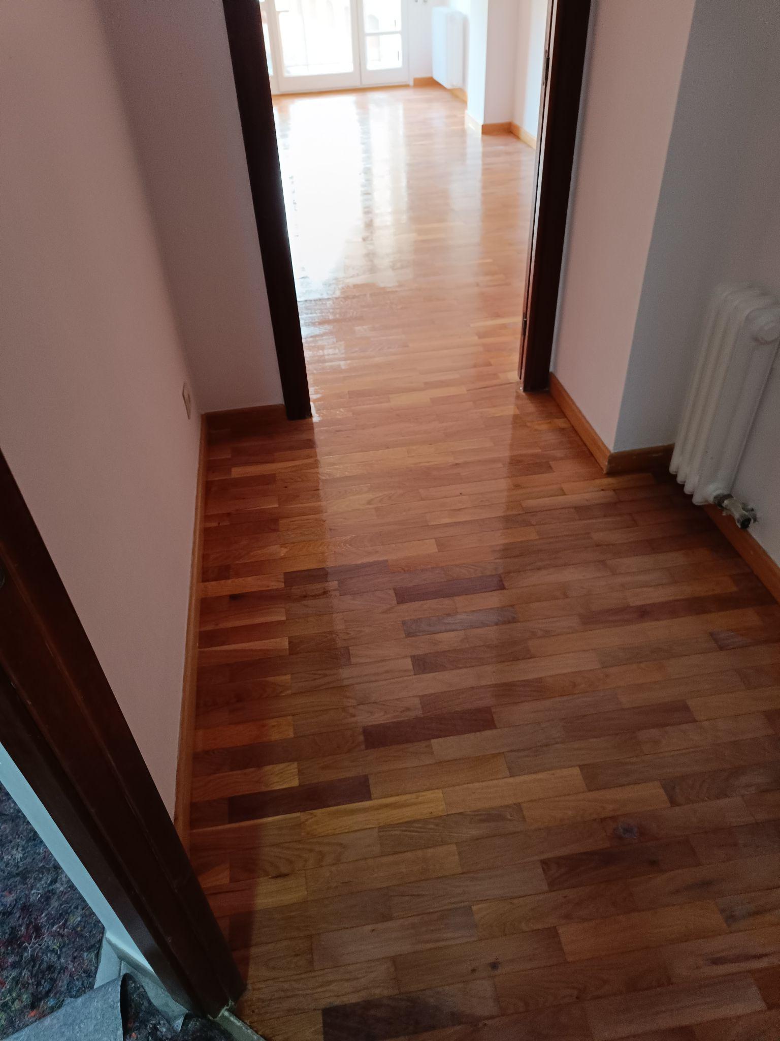 Restauración parquet tablilla roble 2