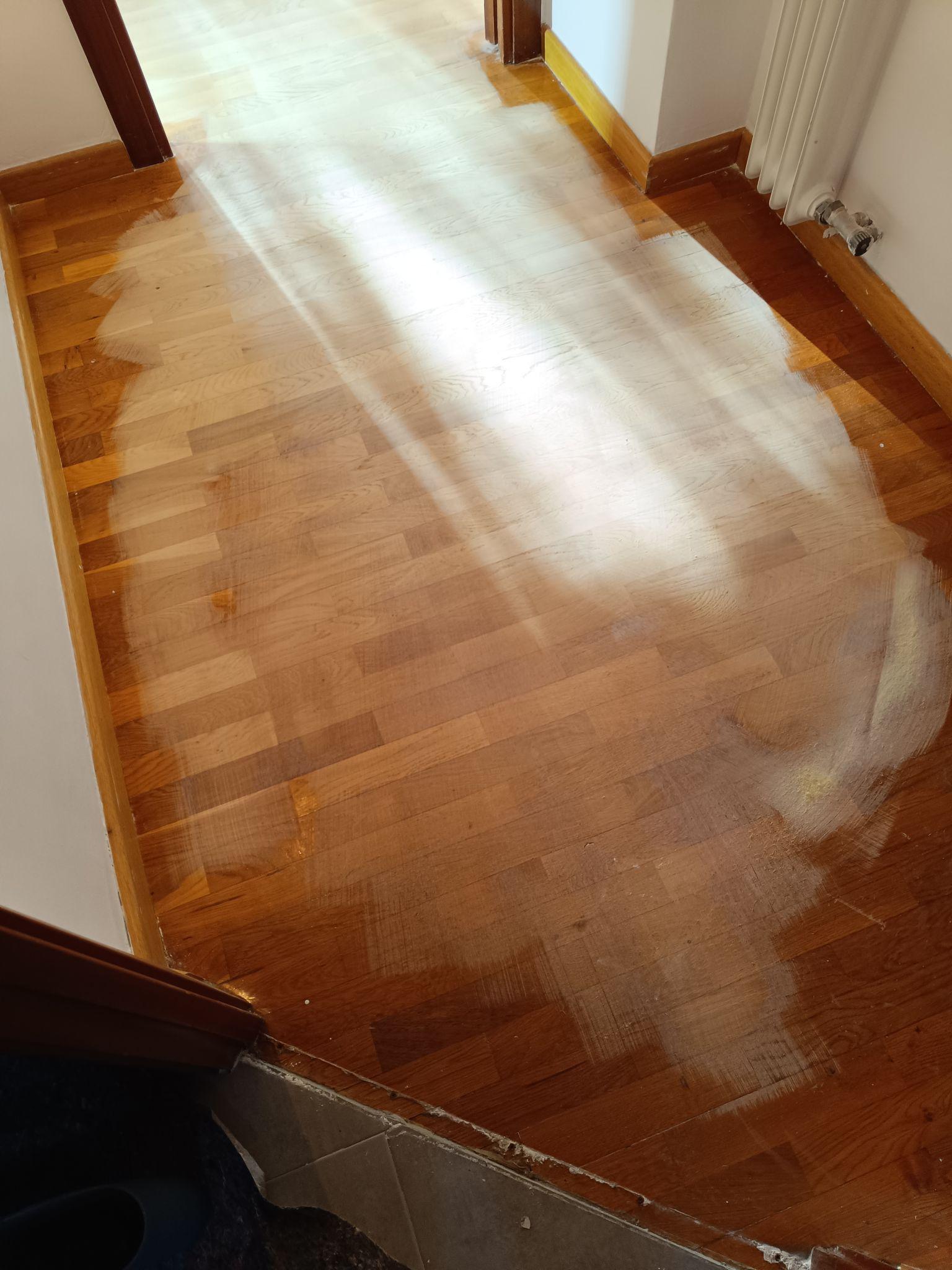 Restauración parquet tablilla roble 24