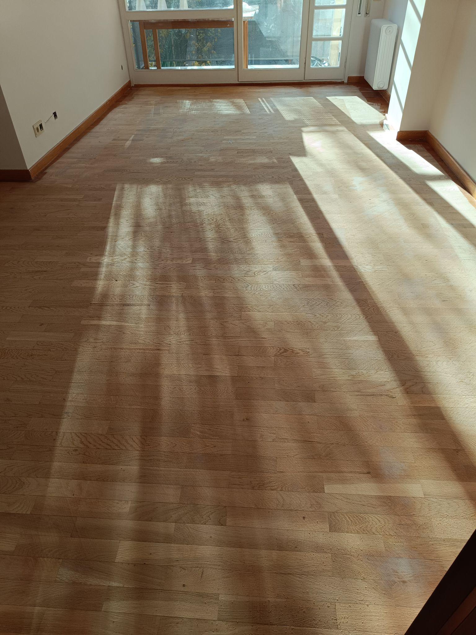 Restauración parquet tablilla roble 25