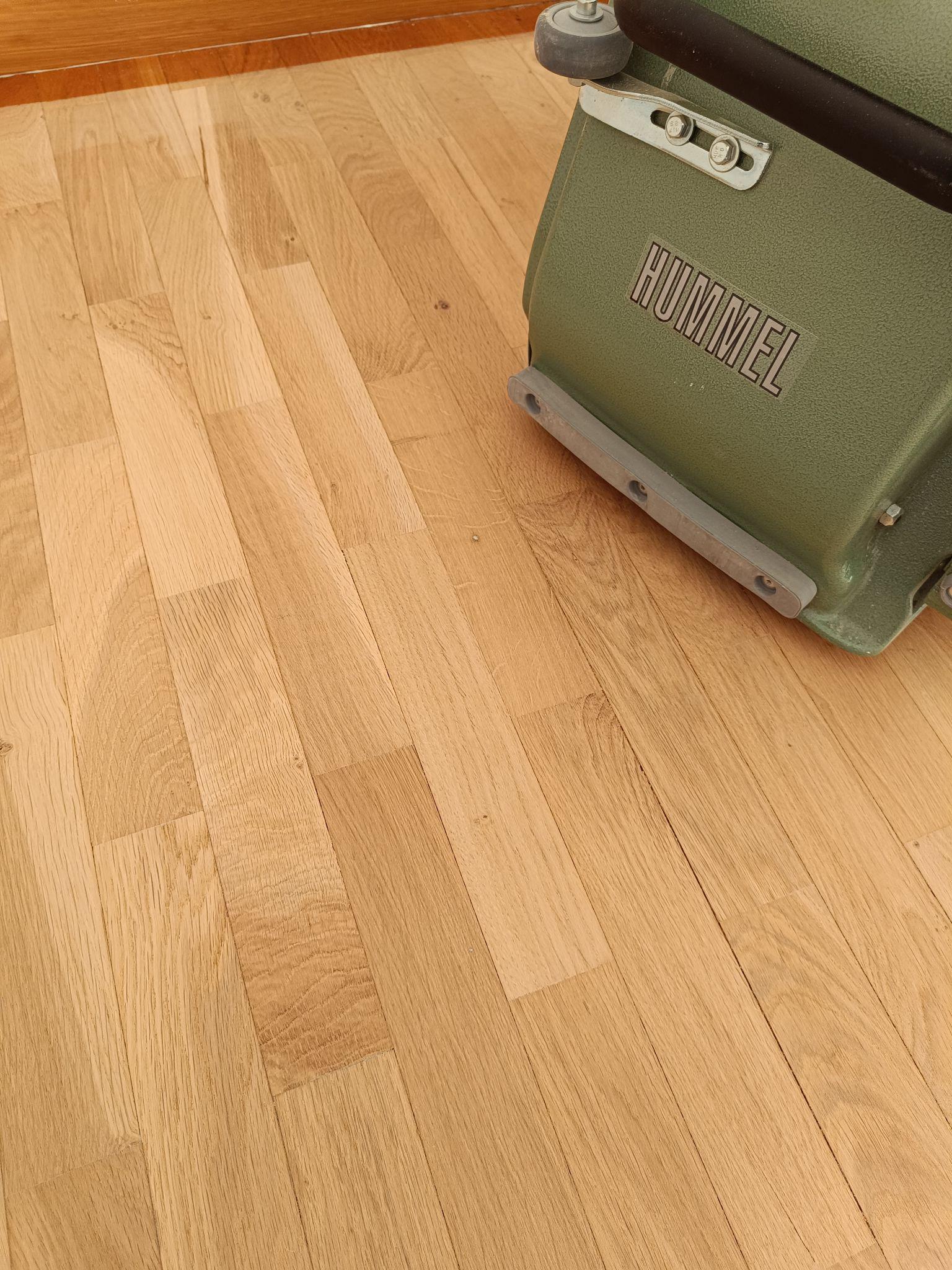 Restauración parquet tablilla roble 28
