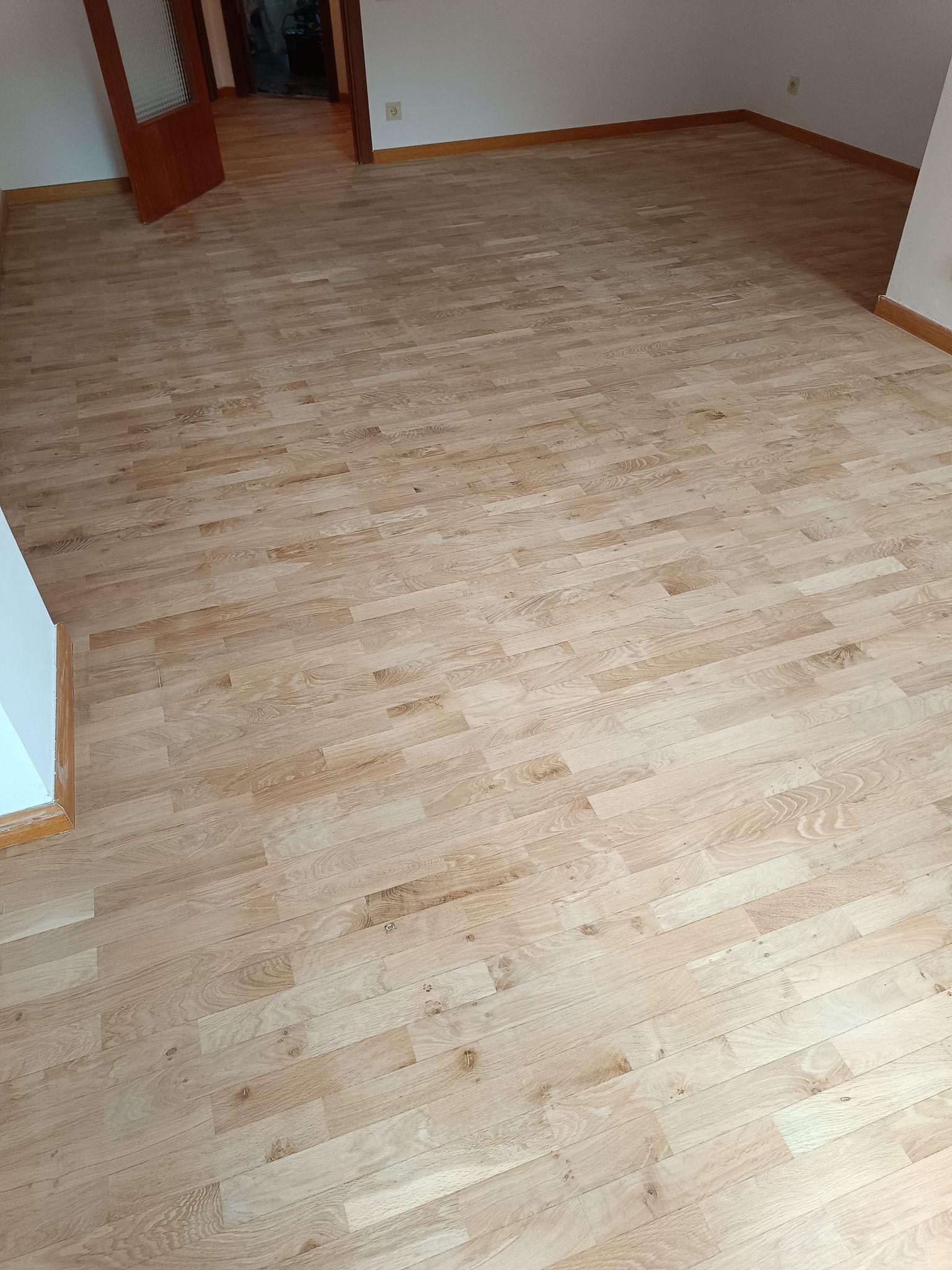 Restauración parquet tablilla roble 37