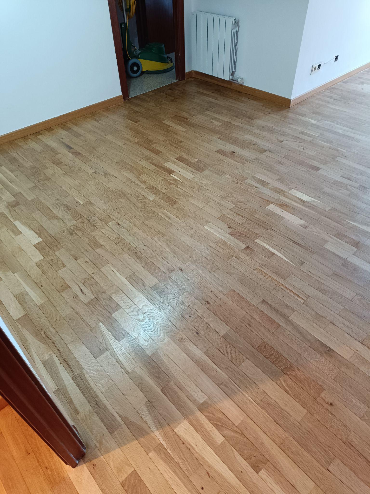Restauración parquet tablilla roble 4