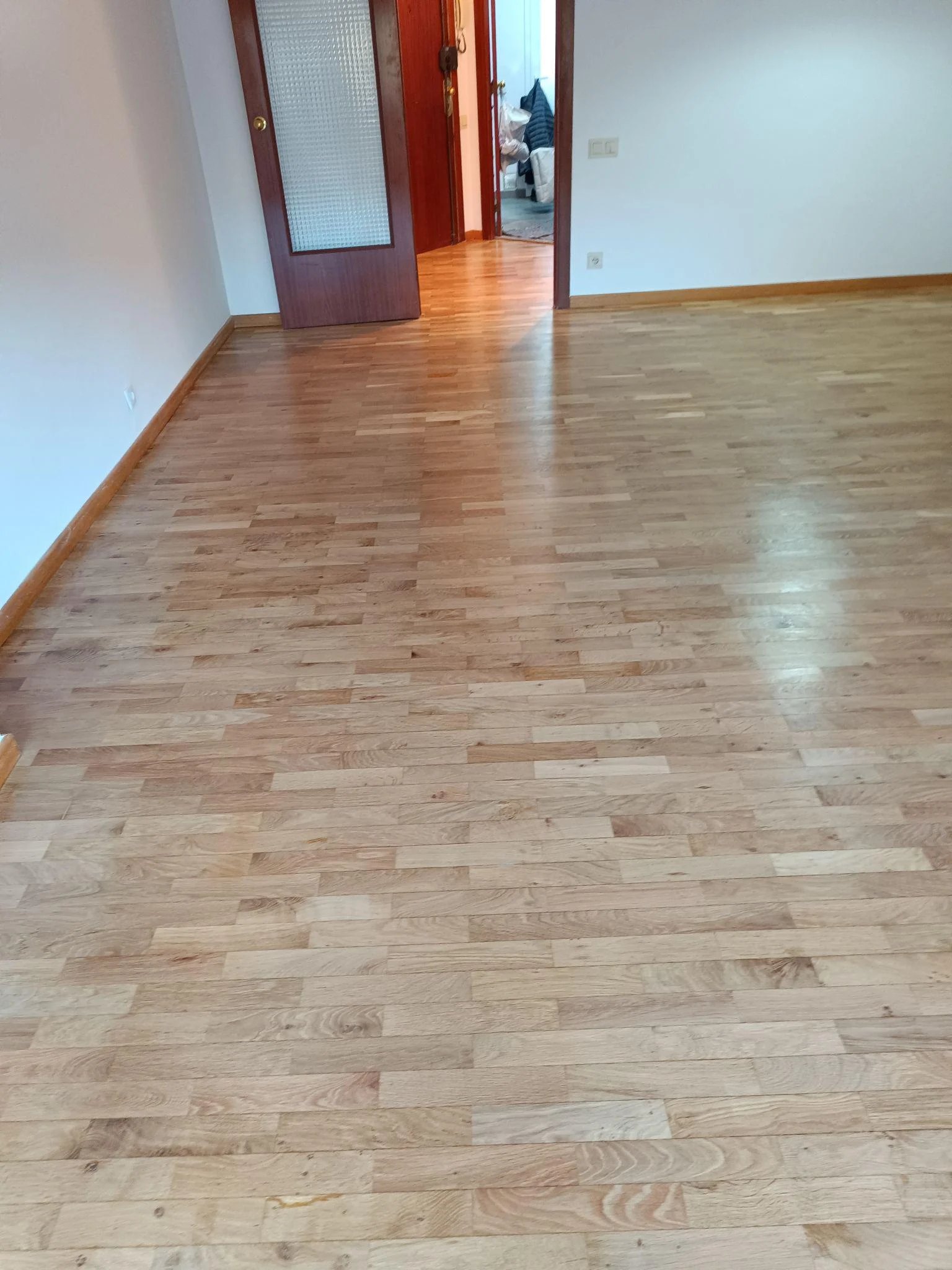 Restauración parquet tablilla roble 6