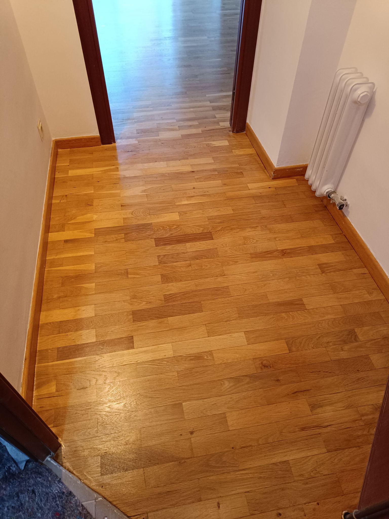 Restauración parquet tablilla roble 7