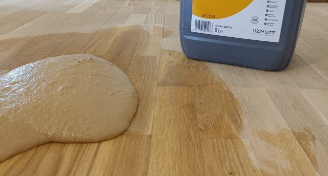 Restauración de parquet de tablilla de roble en Sant Andreu de Llavaneres